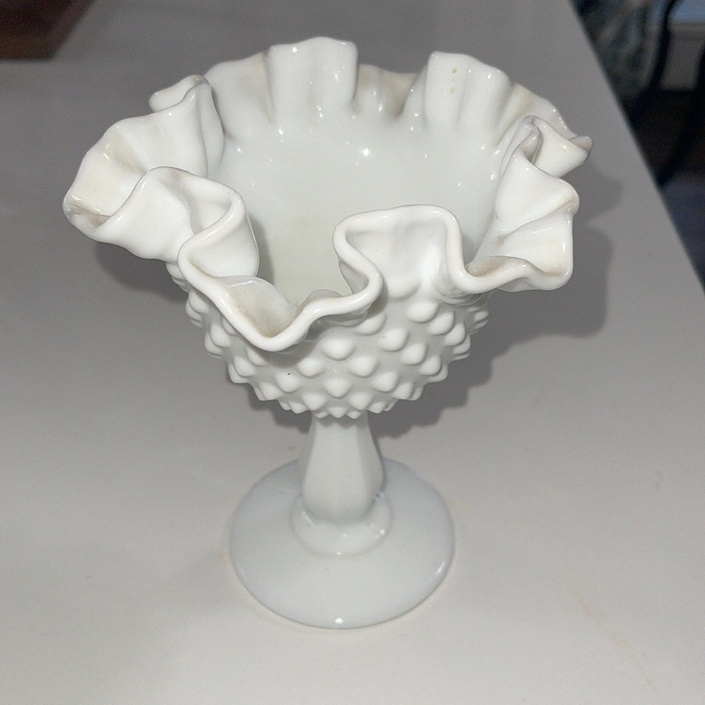 Milk glass home decor